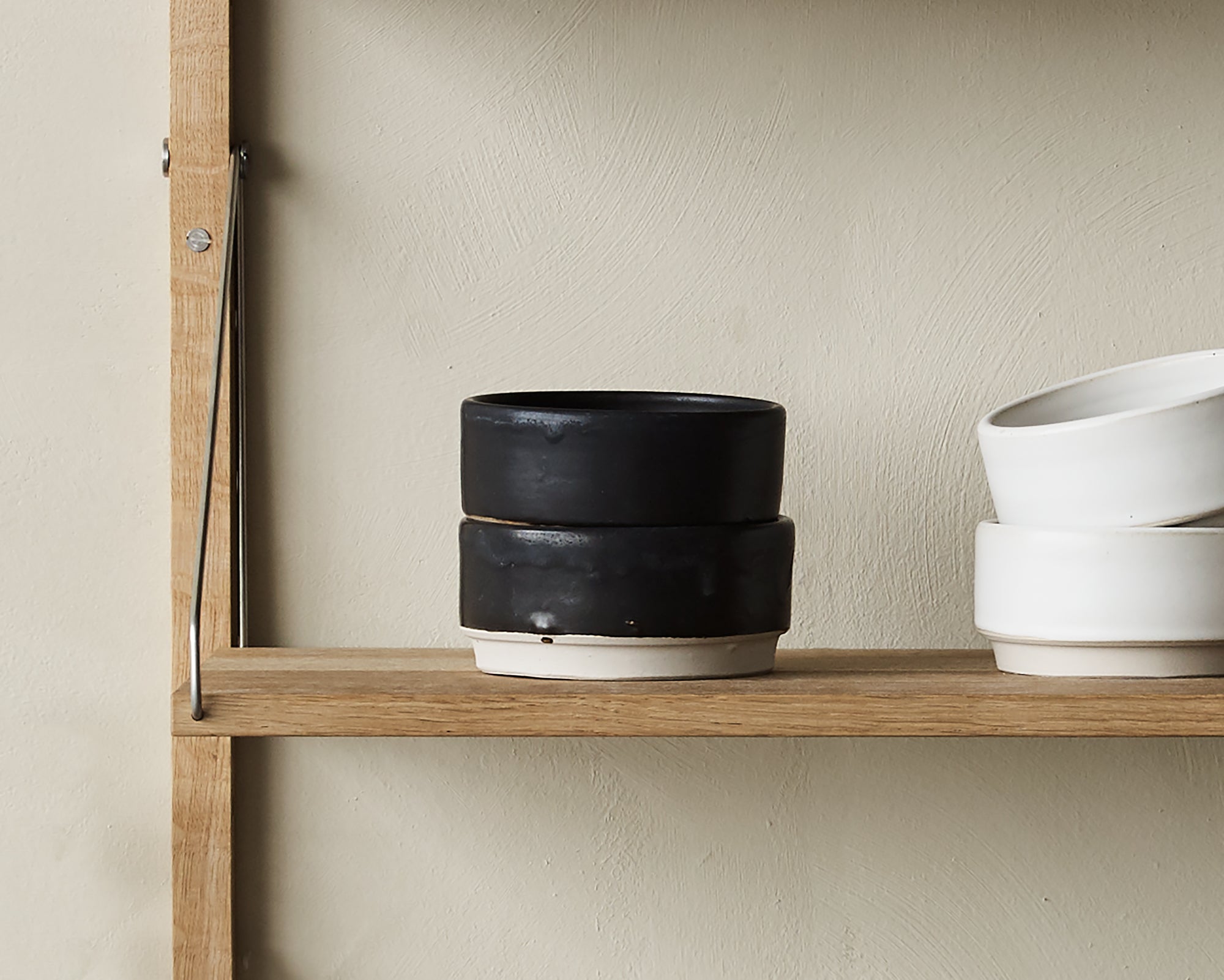 Cabinelm Ceramic Bowls Set of Two | Black | Medium