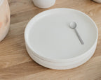 Cabinelm Ceramic Plate Set of Two | White | Large