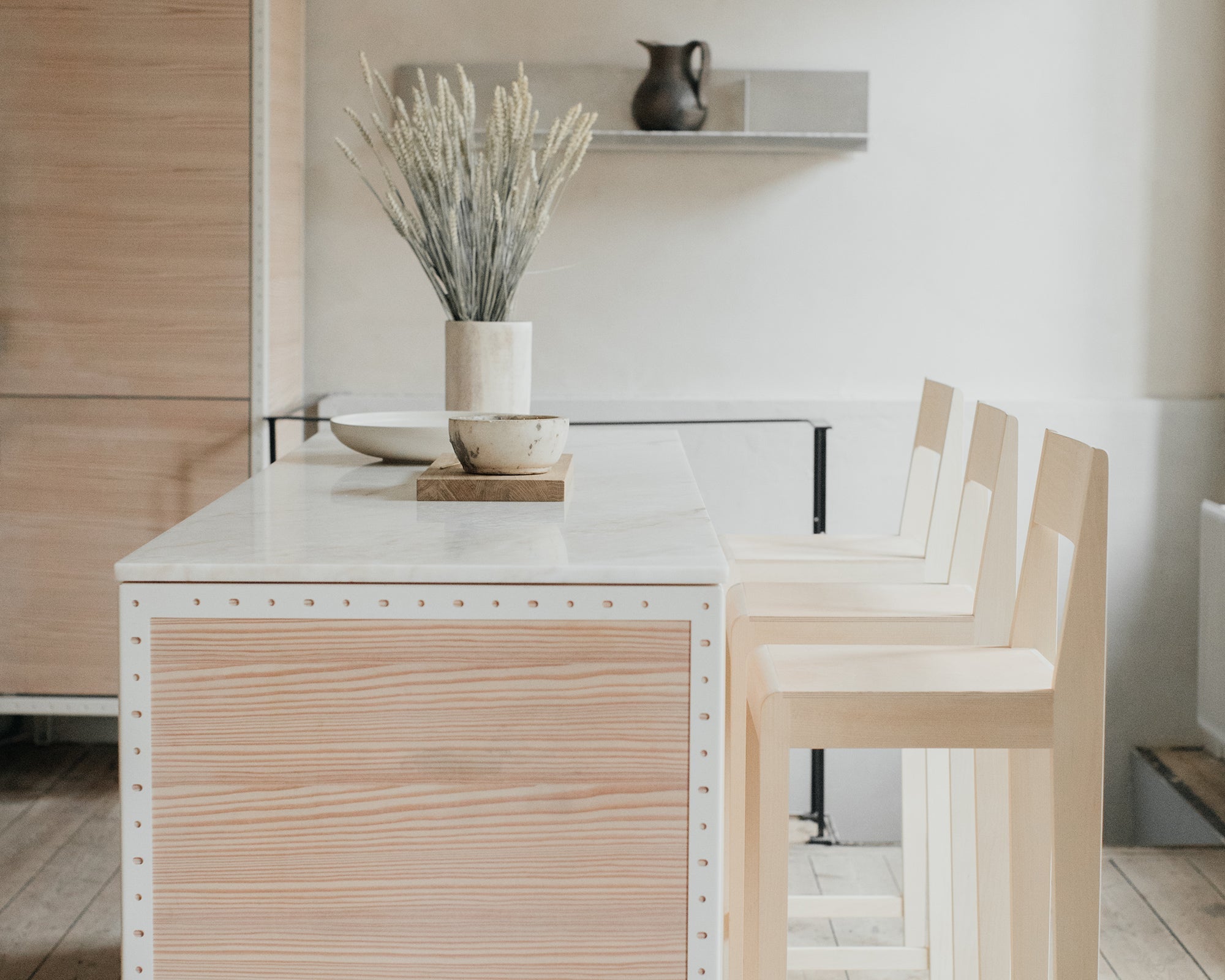 Bar Chair 01 | Natural Birch | H76