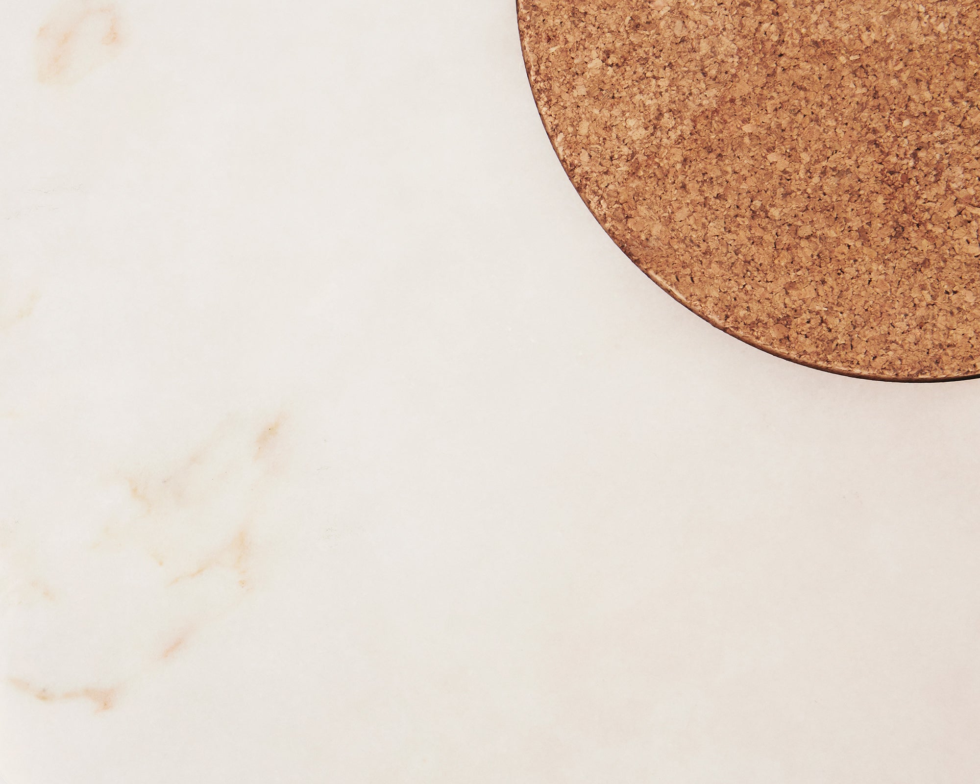 Sintra Dining Table | White Marble / Cork