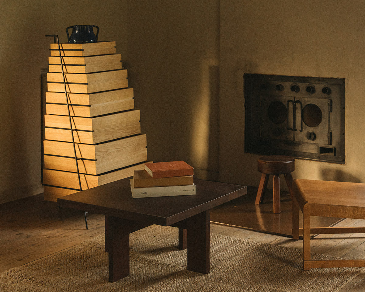 Farmhouse Coffee Table | Dark Oak | Square