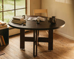 Farmhouse Trestle Table | Dark Oak | Pond
