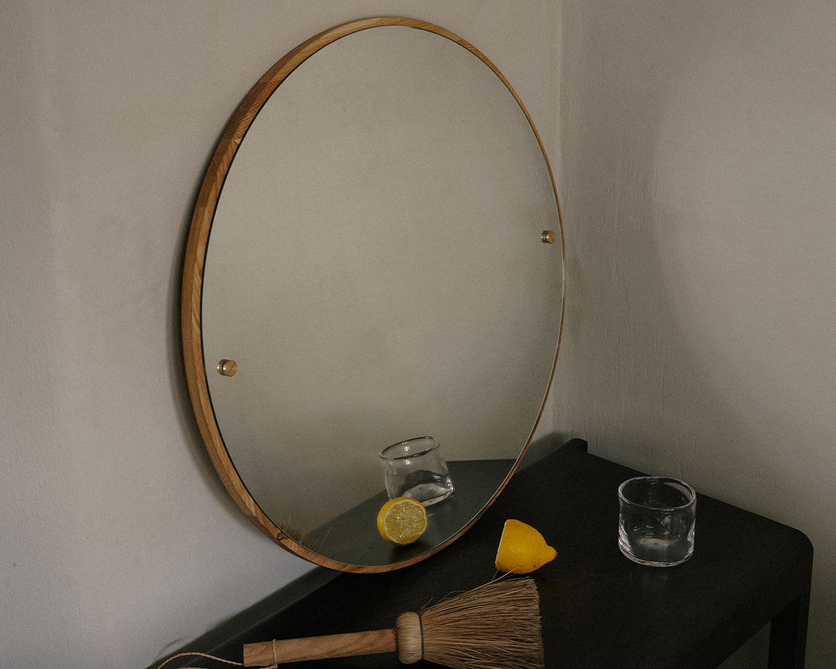 CM-1 Circle Mirror | Natural Oak | Large