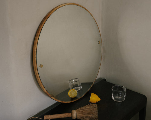CM-1 Circle Mirror | Natural Oak | Large