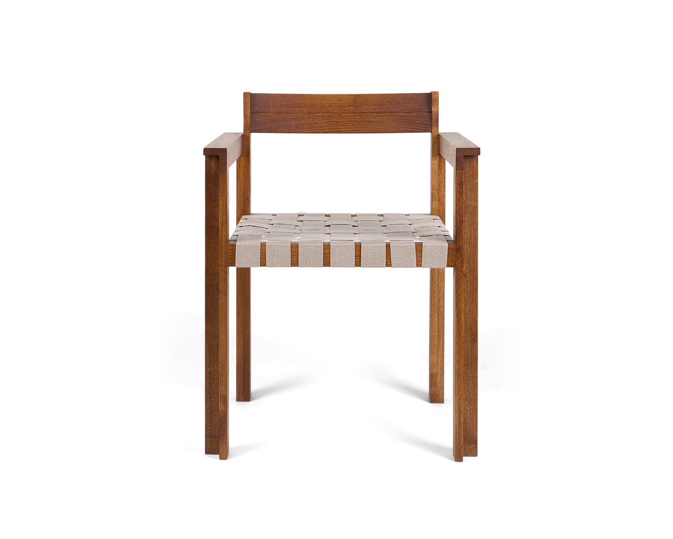 Cabinelm  Armrest Chair | Honey Ash Wood / Oat Fabric