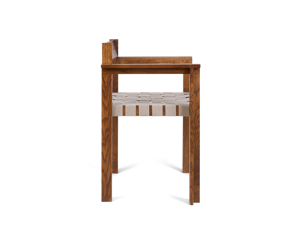 Cabinelm  Armrest Chair | Honey Ash Wood / Oat Fabric
