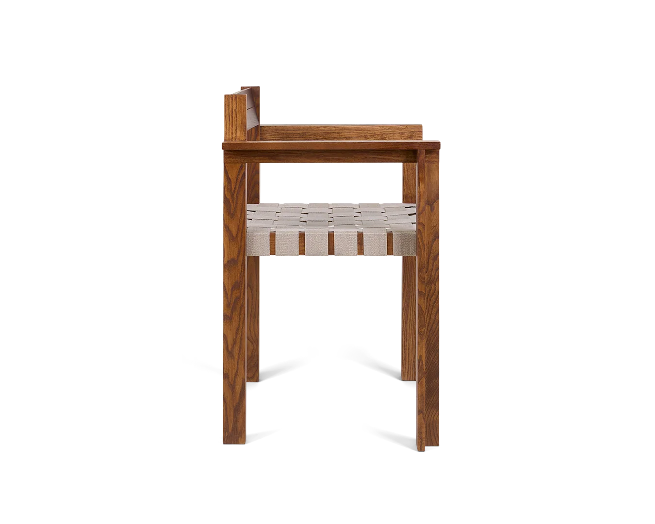 Cabinelm  Armrest Chair | Honey Ash Wood / Oat Fabric