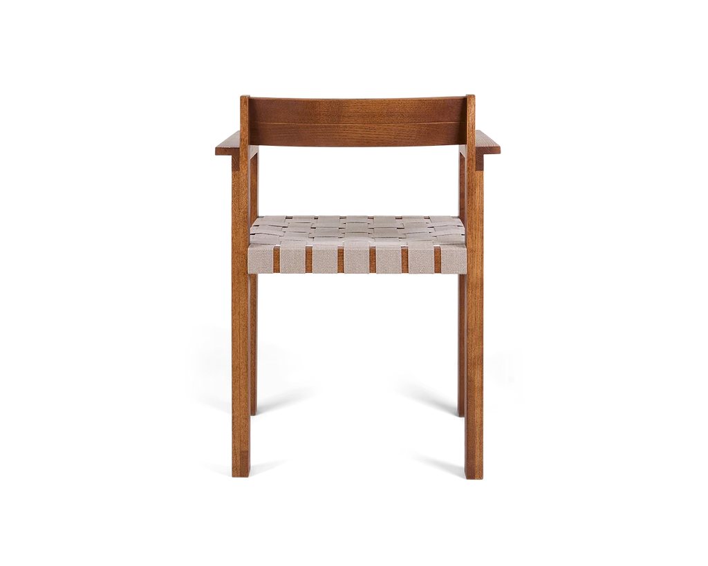 Cabinelm  Armrest Chair | Honey Ash Wood / Oat Fabric