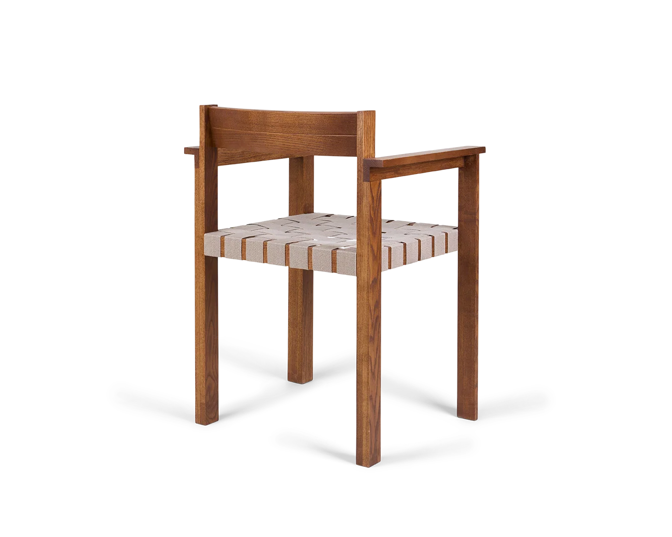 Cabinelm  Armrest Chair | Honey Ash Wood / Oat Fabric