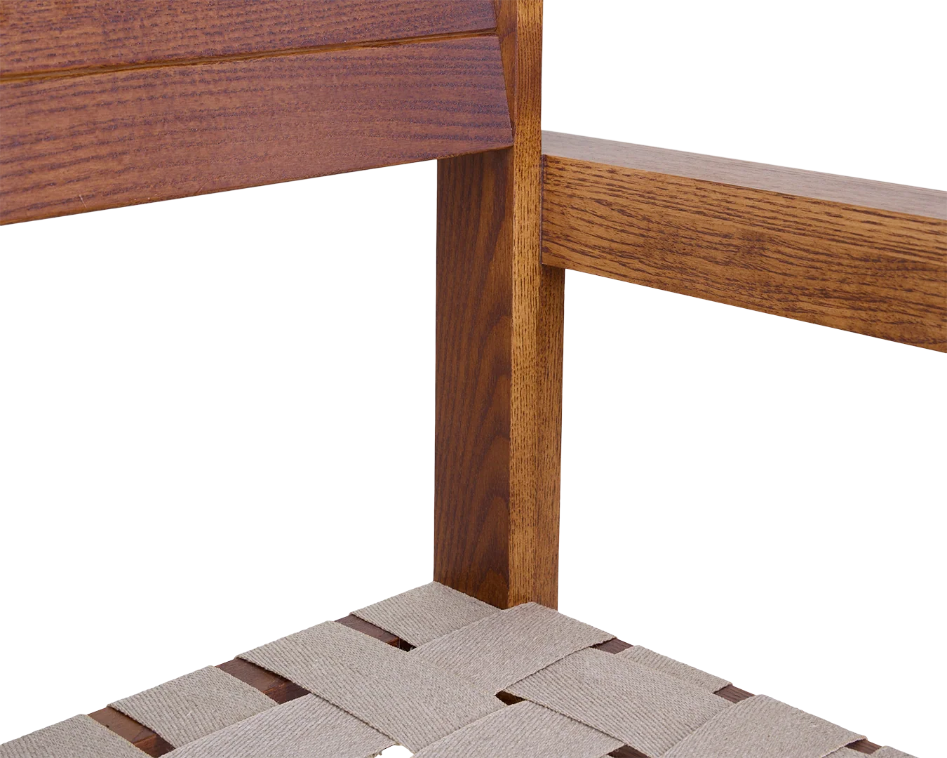 Cabinelm  Armrest Chair | Honey Ash Wood / Oat Fabric