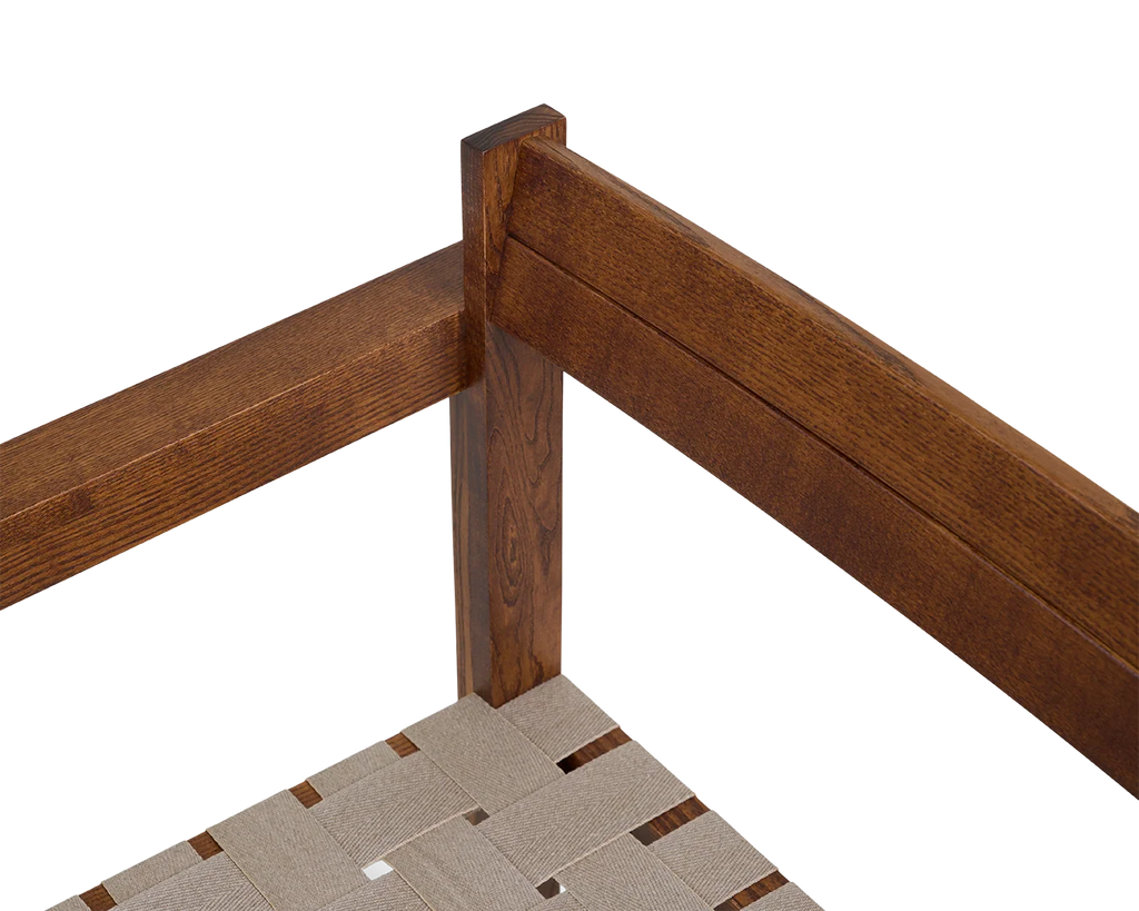 Symmetry Easy Chair | Honey Ash Wood / Oat Fabric