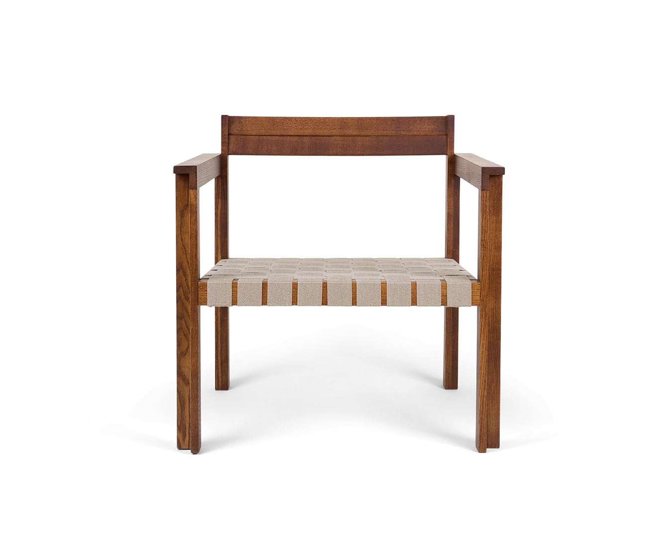 Symmetry Easy Chair | Honey Ash Wood / Oat Fabric