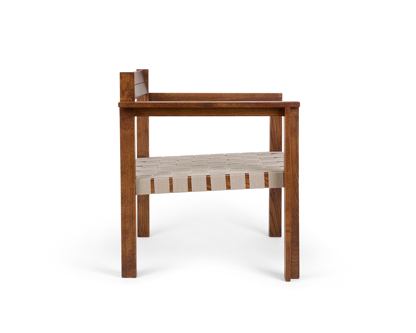 Symmetry Easy Chair | Honey Ash Wood / Oat Fabric