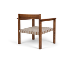 Symmetry Easy Chair | Honey Ash Wood / Oat Fabric