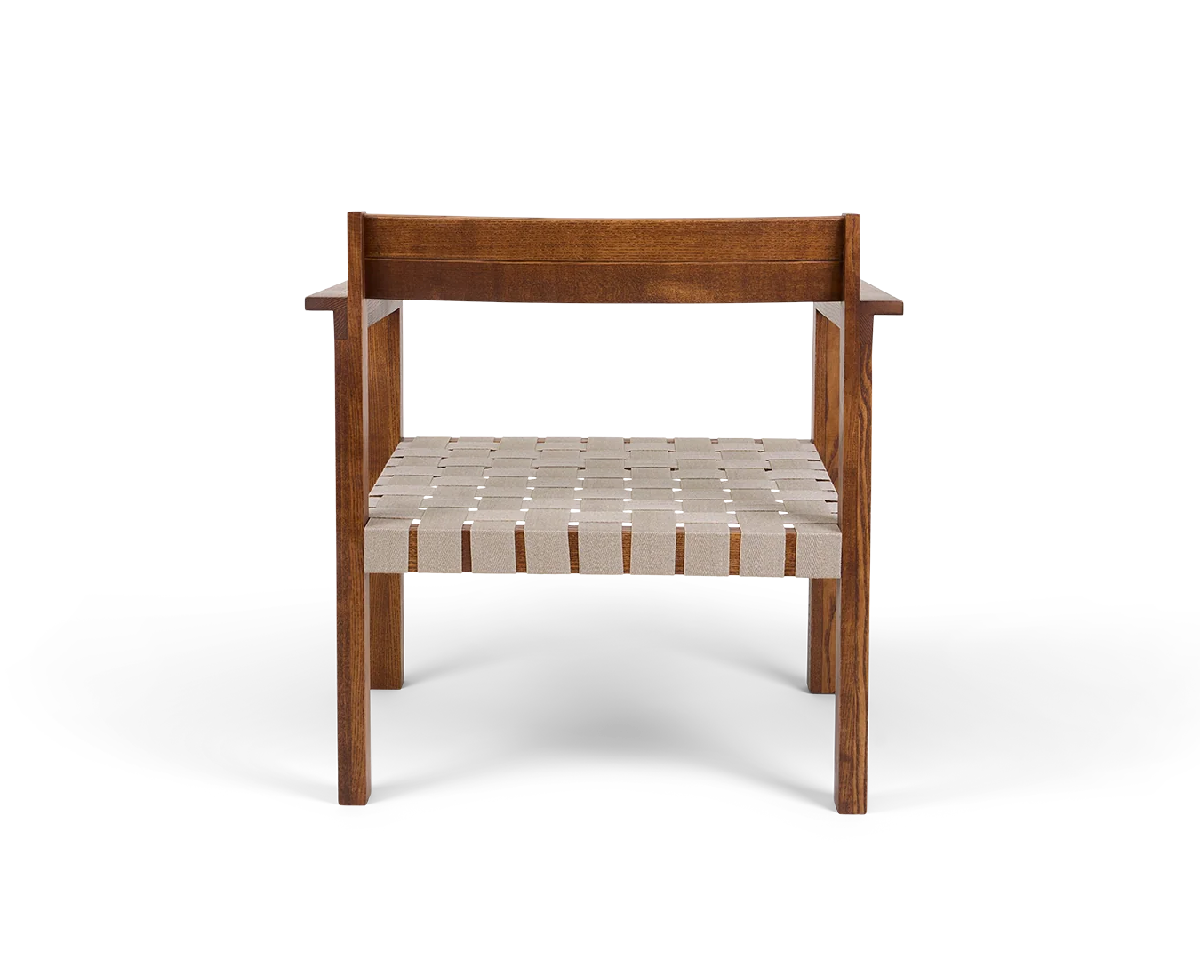 Symmetry Easy Chair | Honey Ash Wood / Oat Fabric