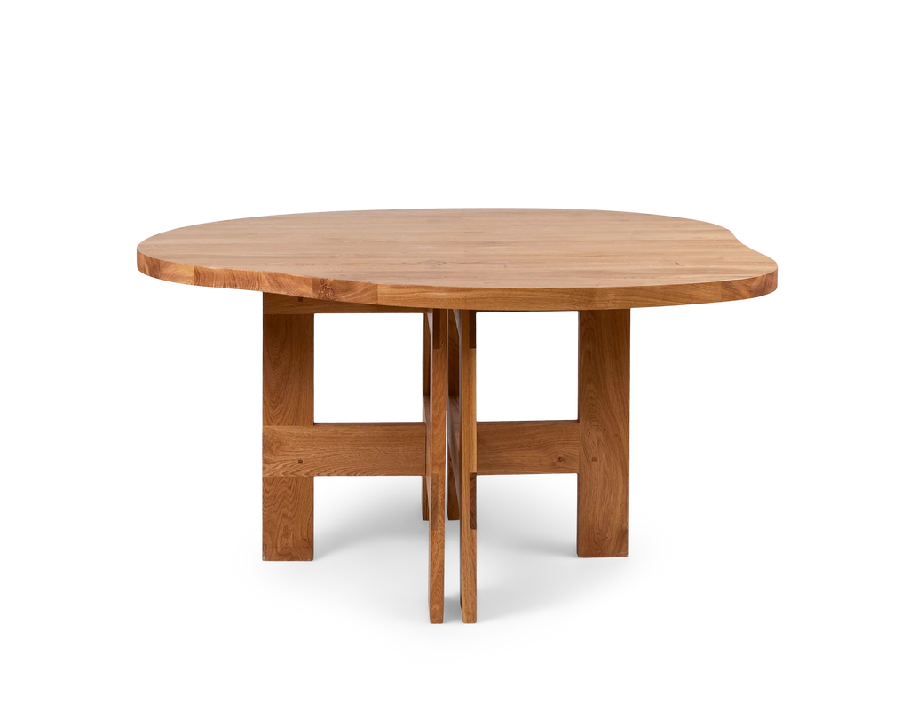 Farmhouse Trestle Table | Natural Oak | Pond