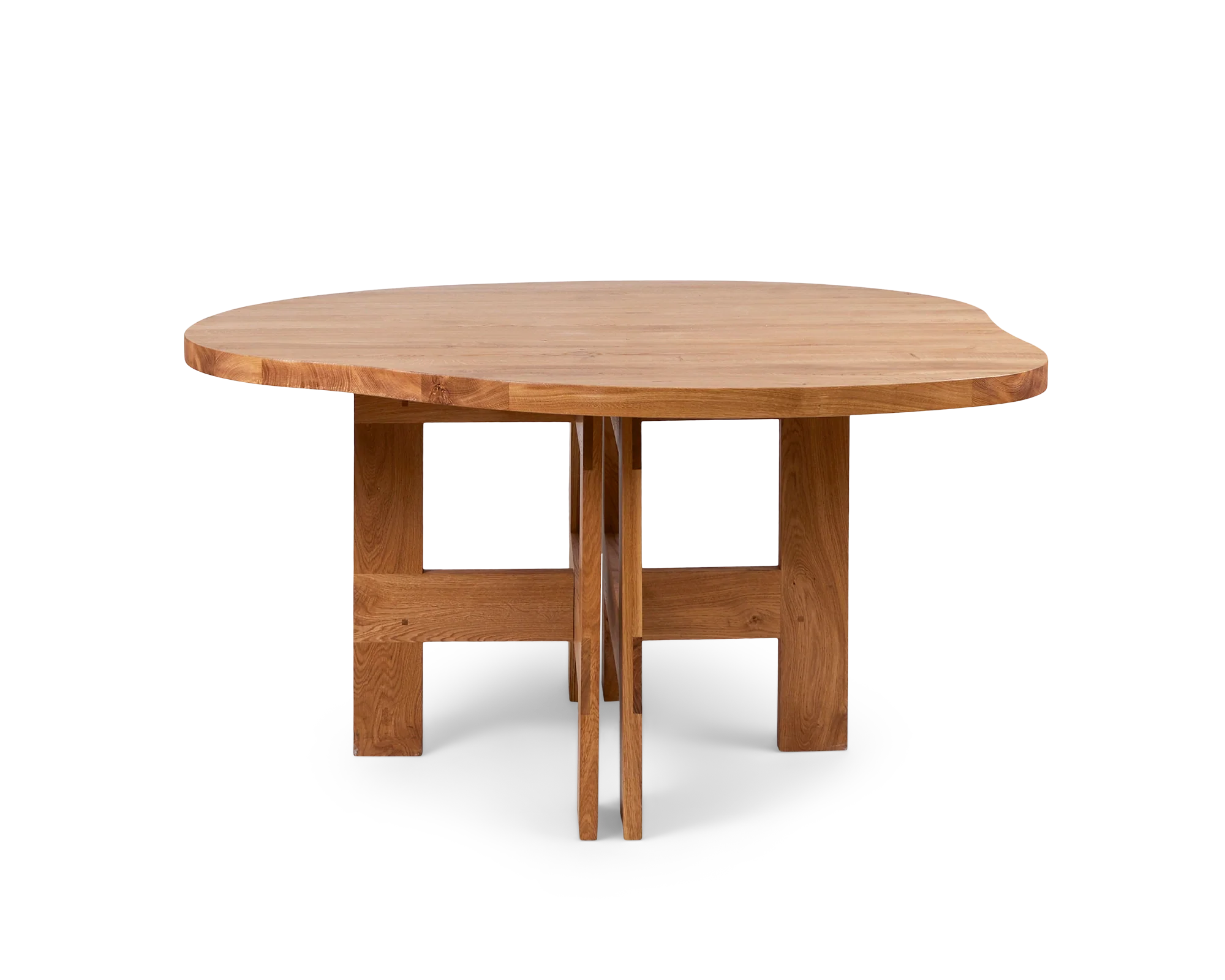 Farmhouse Trestle Table | Natural Oak | Pond