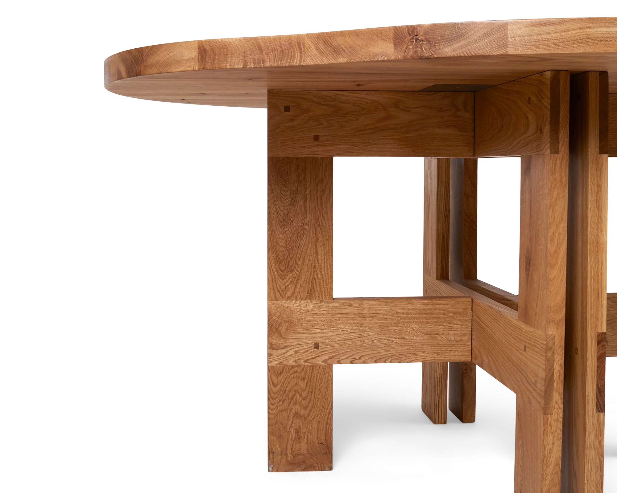 Farmhouse Trestle Table | Natural Oak | Pond