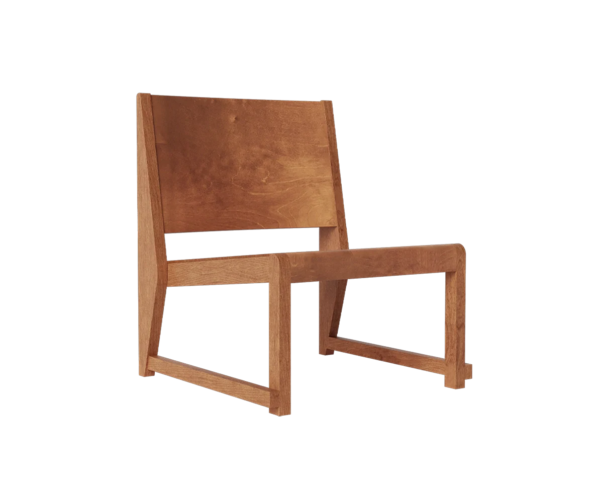 Easy Chair 01 | Warm Brown Birch