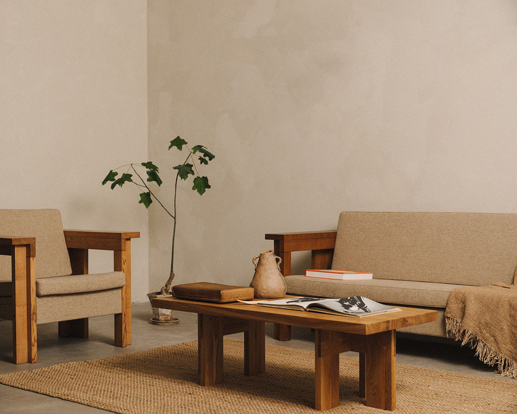 Farmhouse Coffee Table | Natural Oak | Rectangle