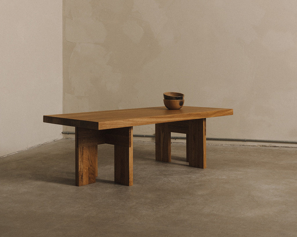 Farmhouse Coffee Table | Natural Oak | Rectangle