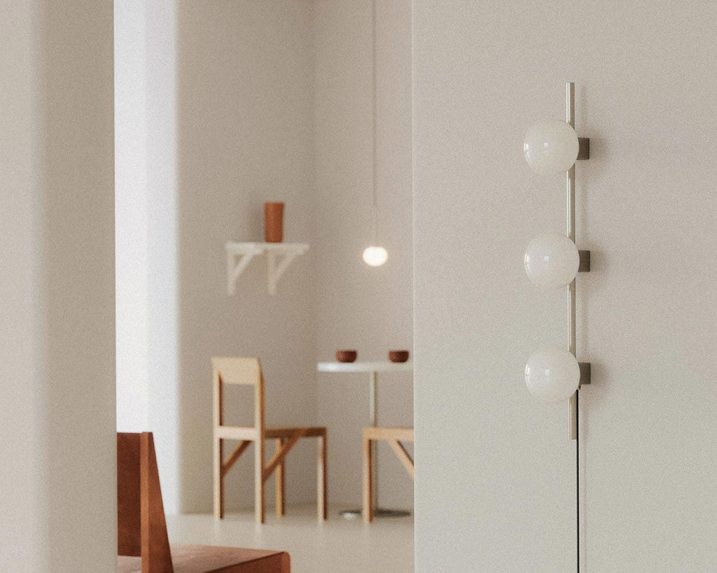 Ovoid Wall Lamp | Stainless Steel | Triple