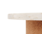 Sintra Table | White Marble / Cork | Small