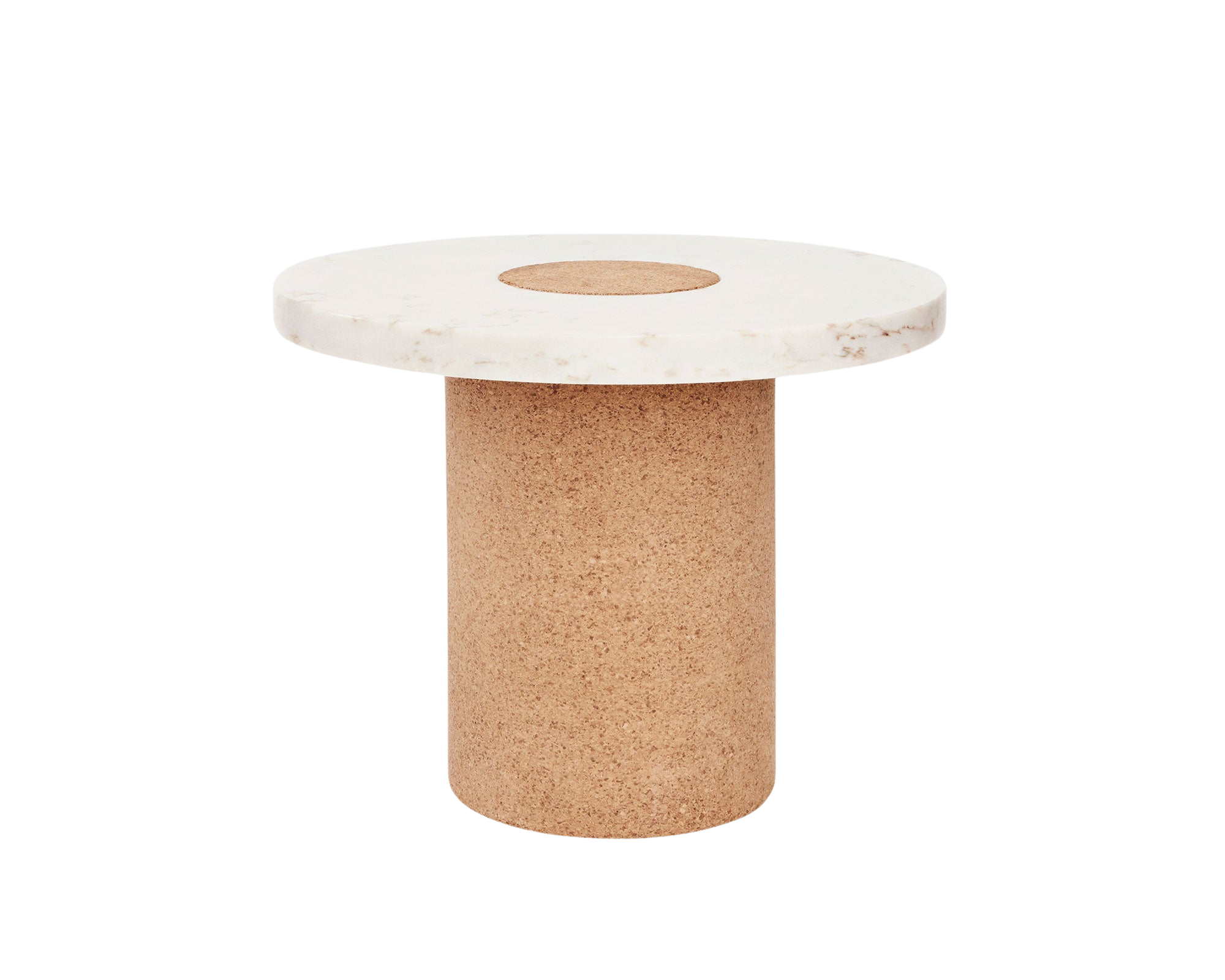 Sintra Table | White Marble / Cork | Large