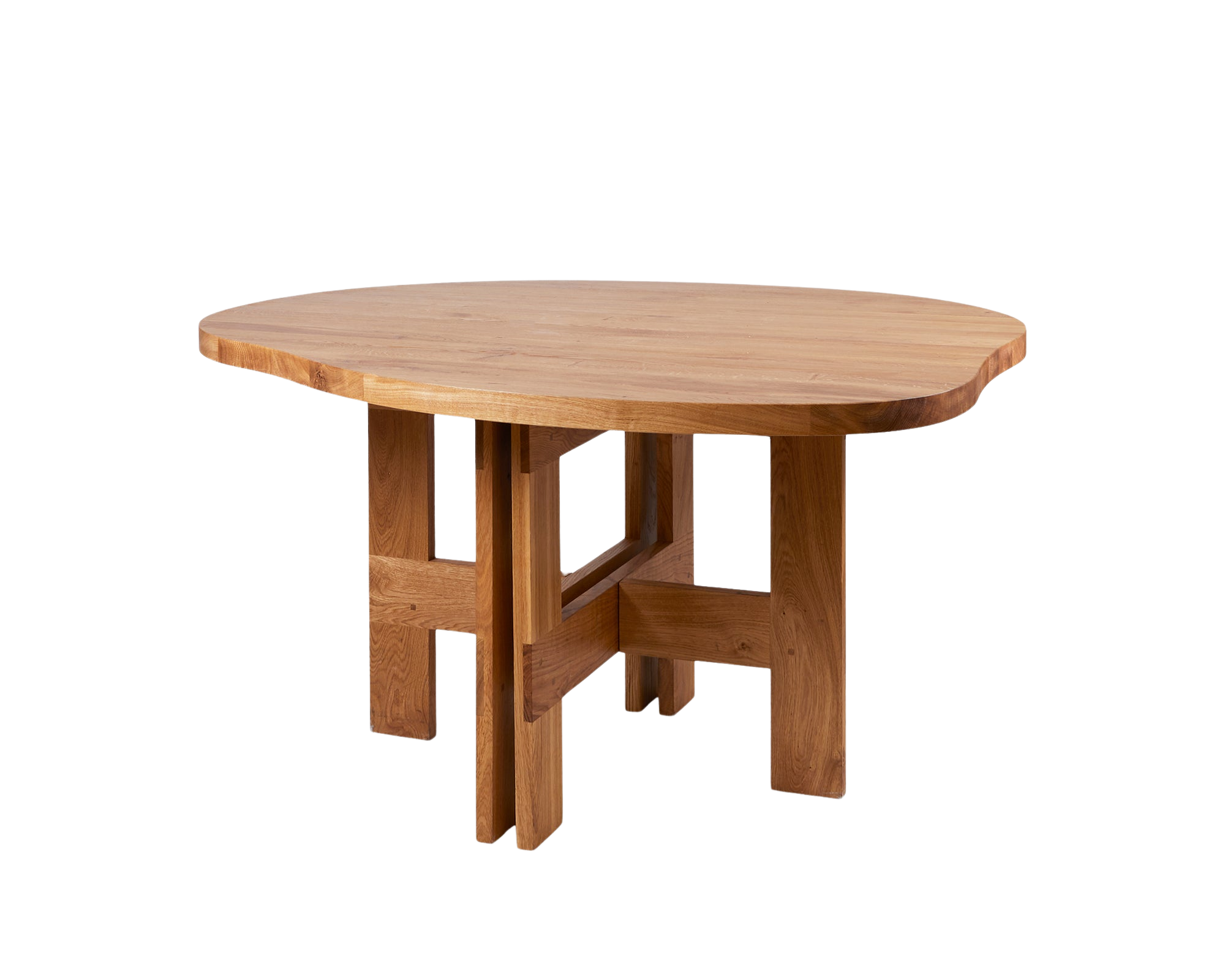 Farmhouse Trestle Table | Natural Oak | Pond