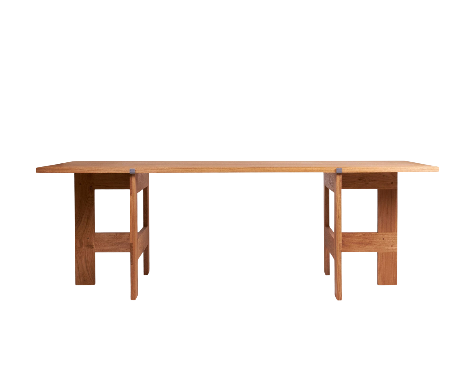 Farmhouse Trestle Table | Natural Oak | L220 Planks