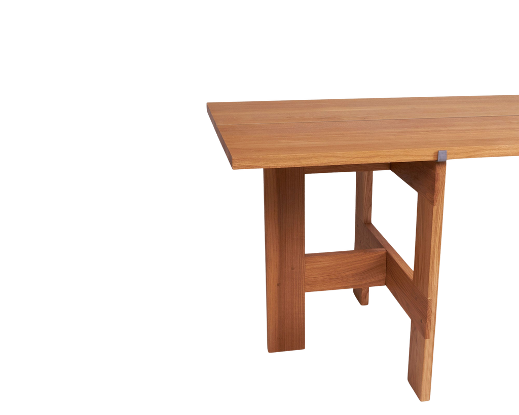 Farmhouse Trestle Table | Natural Oak | L220 Planks