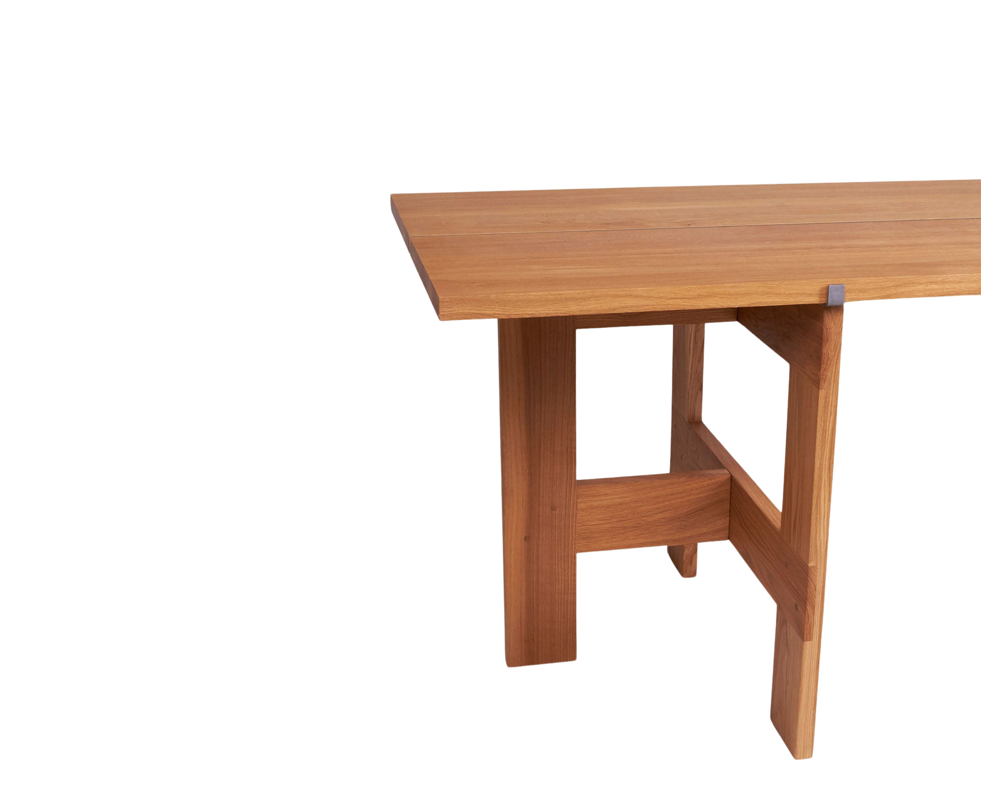 Farmhouse Trestle Table | Natural Oak | L220 Planks