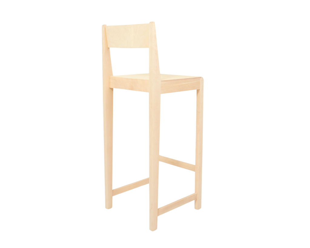 Bar Chair 01 | Natural Birch | H76