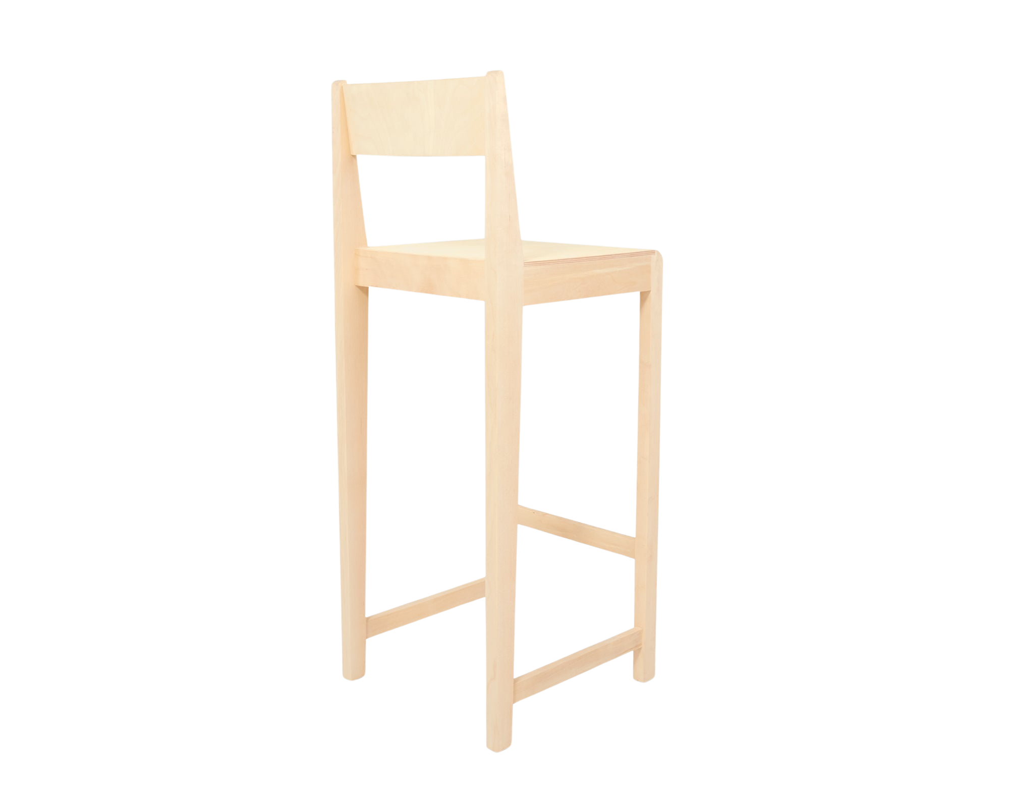 Bar Chair 01 | Natural Birch | H76