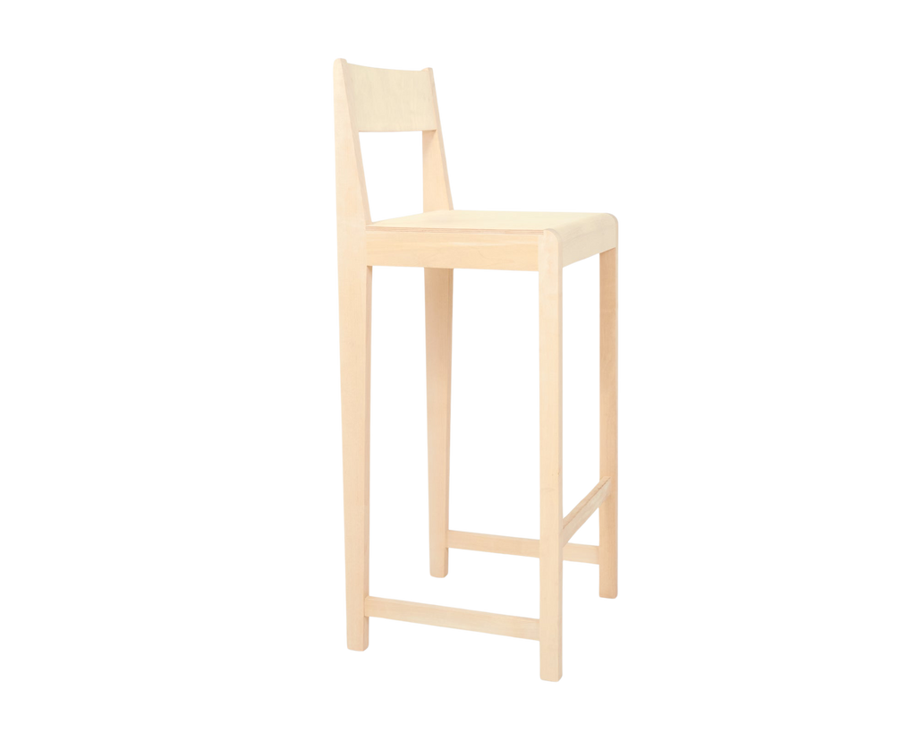 Bar Chair 01 | Natural Birch | H76