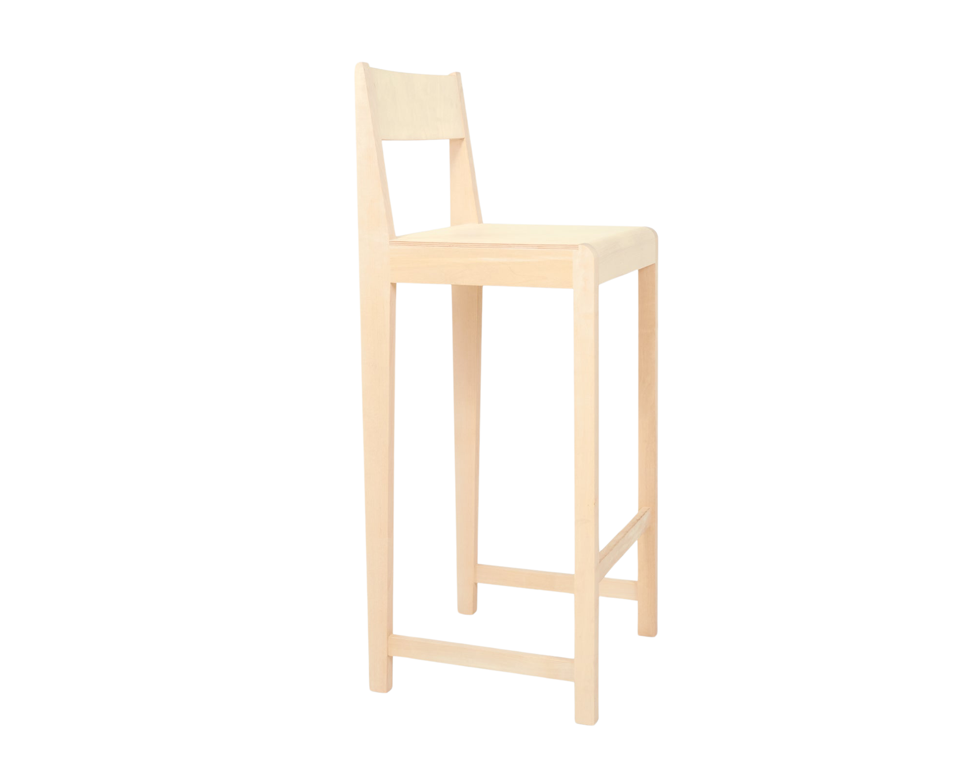 Bar Chair 01 | Natural Birch | H76