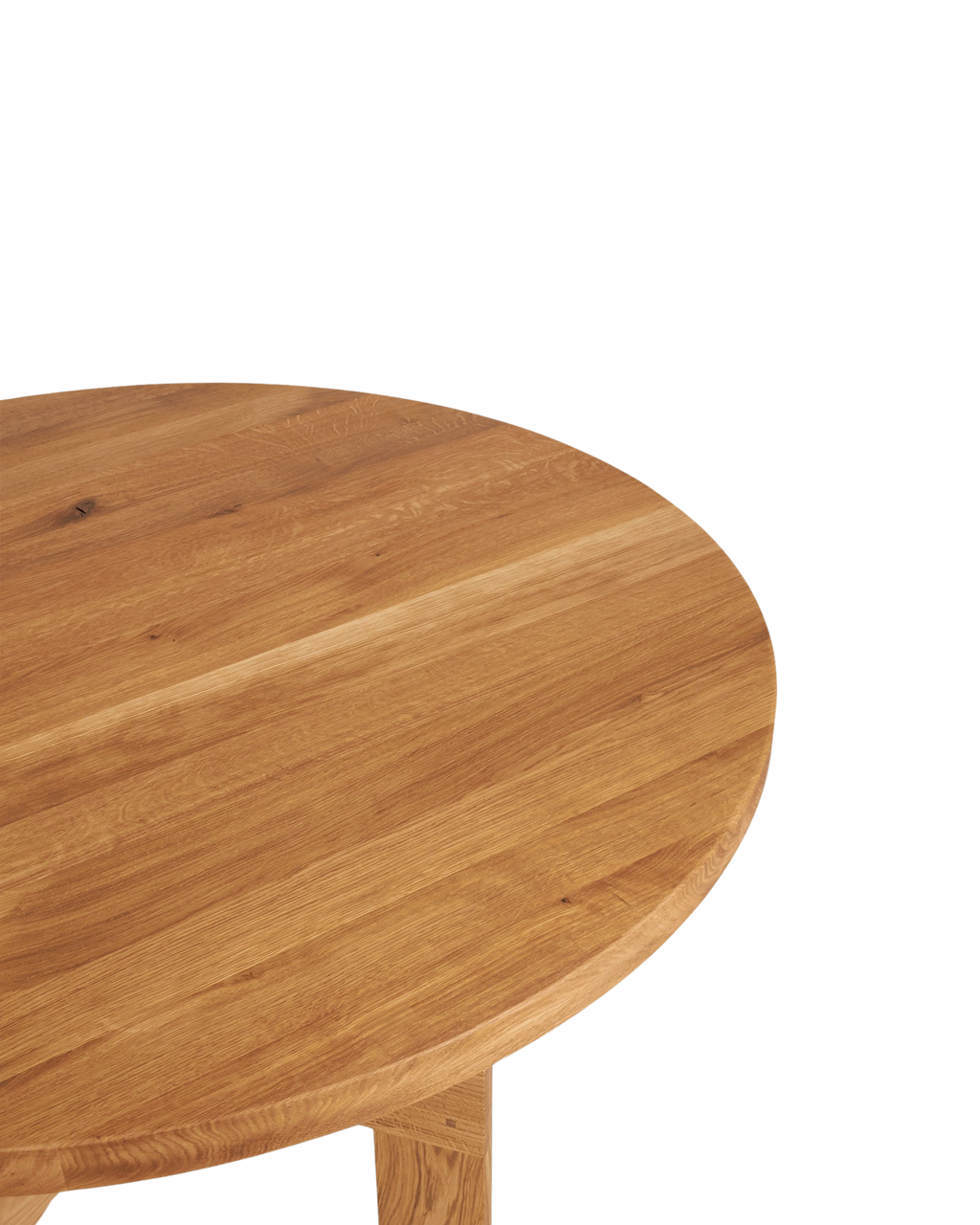 Farmhouse Trestle Table | Natural Oak | 120 Ø Round