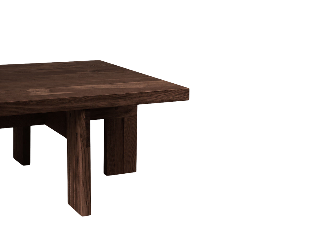 Farmhouse Coffee Table | Dark Oak | Square