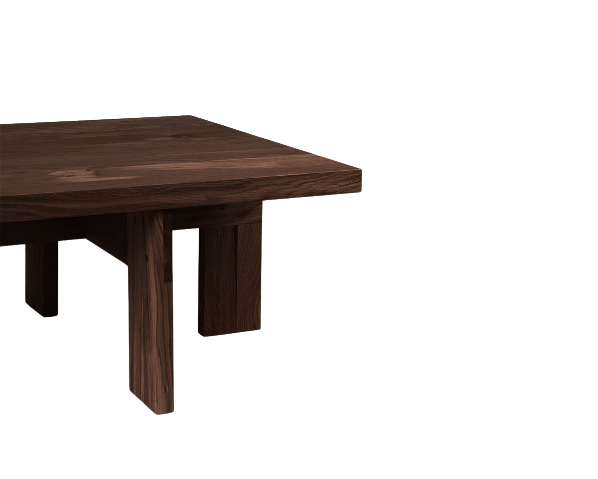 Farmhouse Coffee Table | Dark Oak | Square