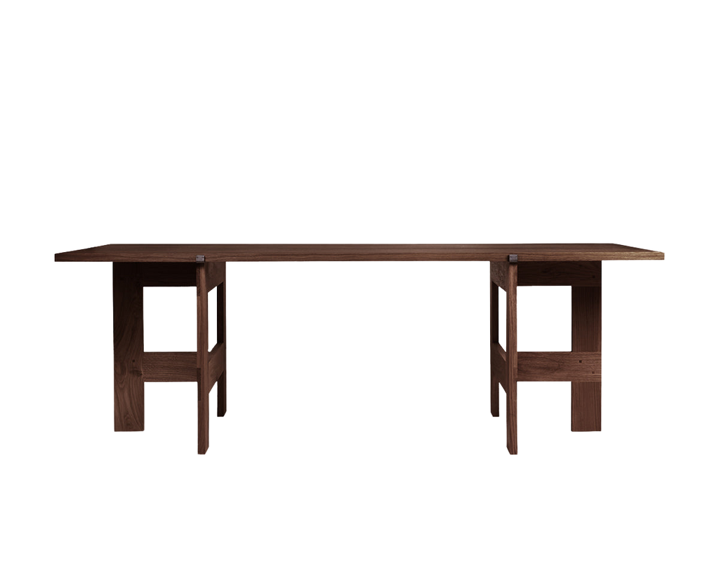 Farmhouse Trestle Table | Dark Oak | L220 Planks