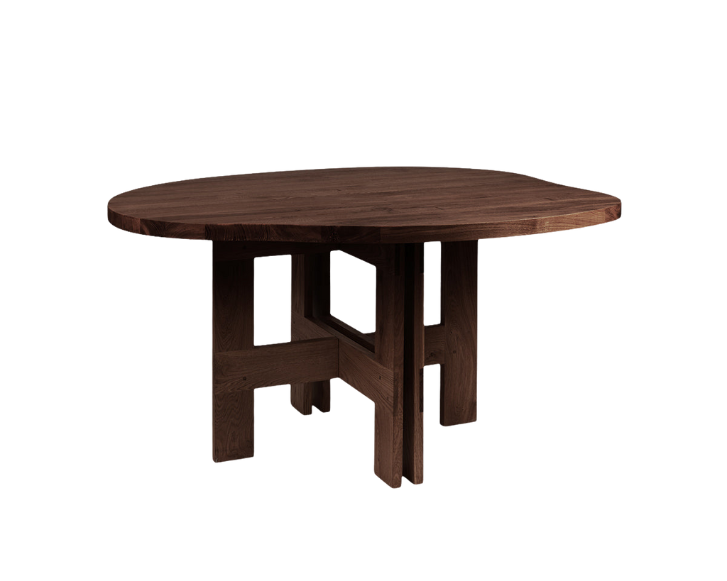 Farmhouse Trestle Table | Dark Oak | Pond