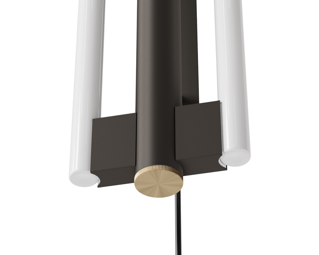 Eiffel Wall Lamp | Gunmetal Steel | Double 500