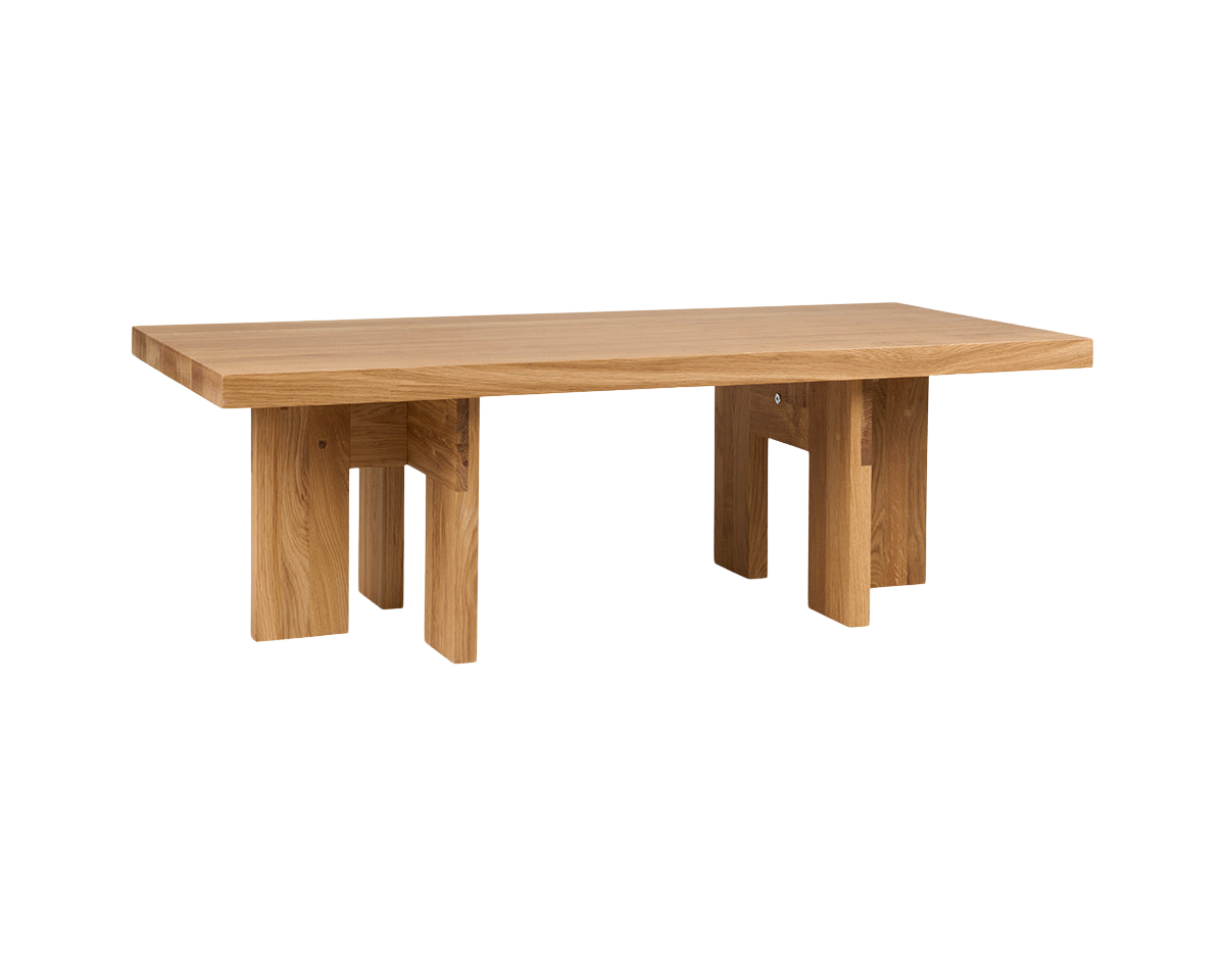 Farmhouse Coffee Table | Natural Oak | Rectangle