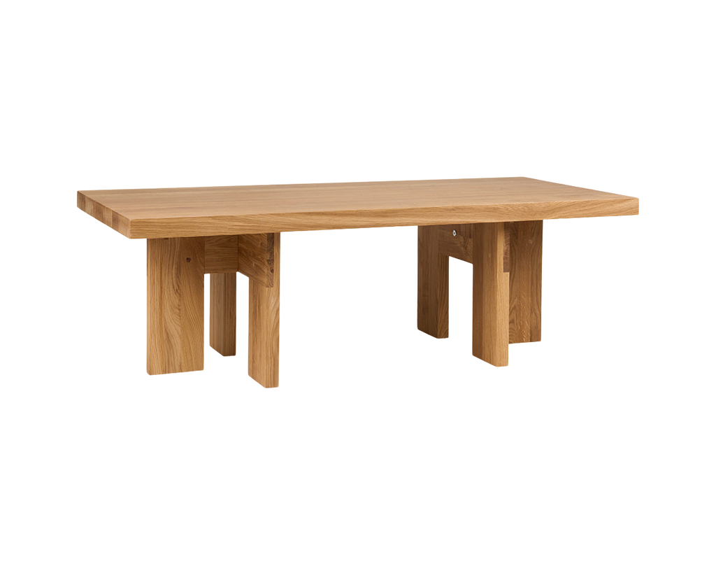 Farmhouse Coffee Table | Natural Oak | Rectangle
