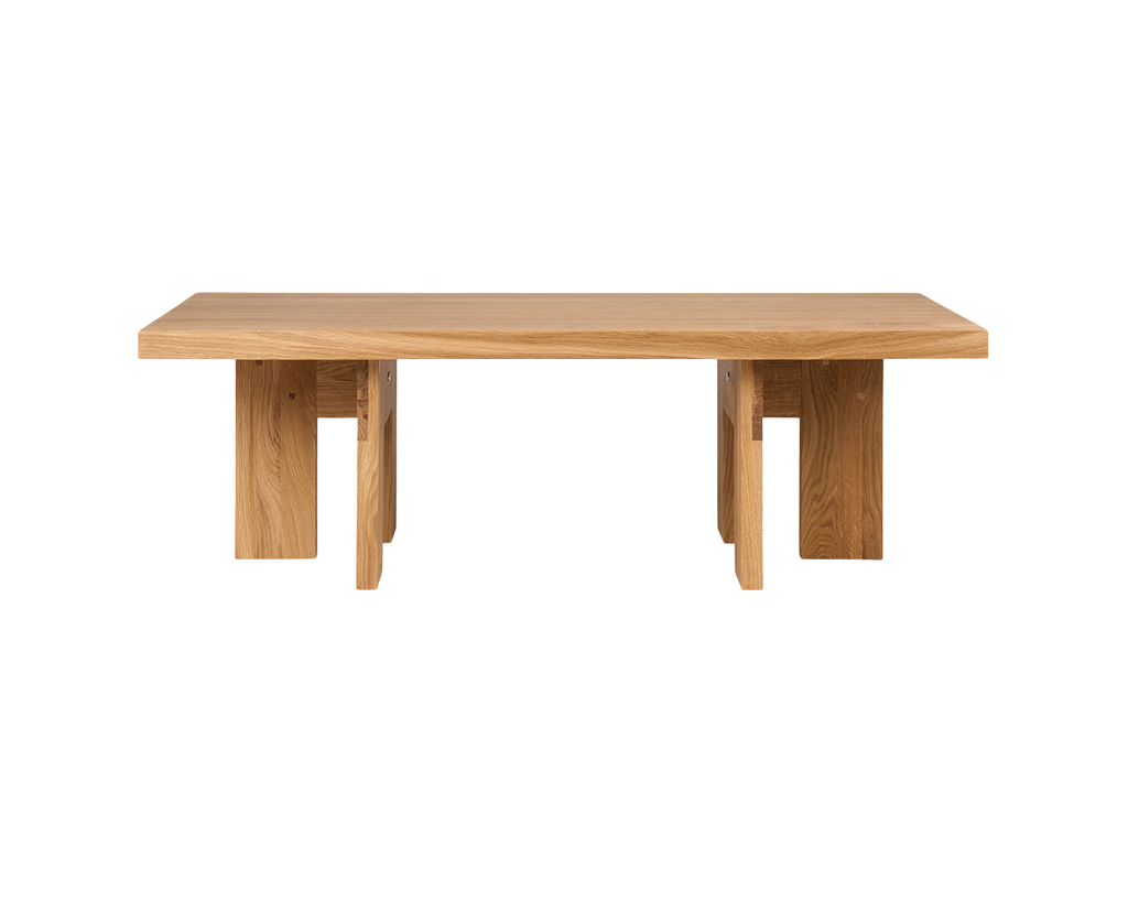 Farmhouse Coffee Table | Natural Oak | Rectangle