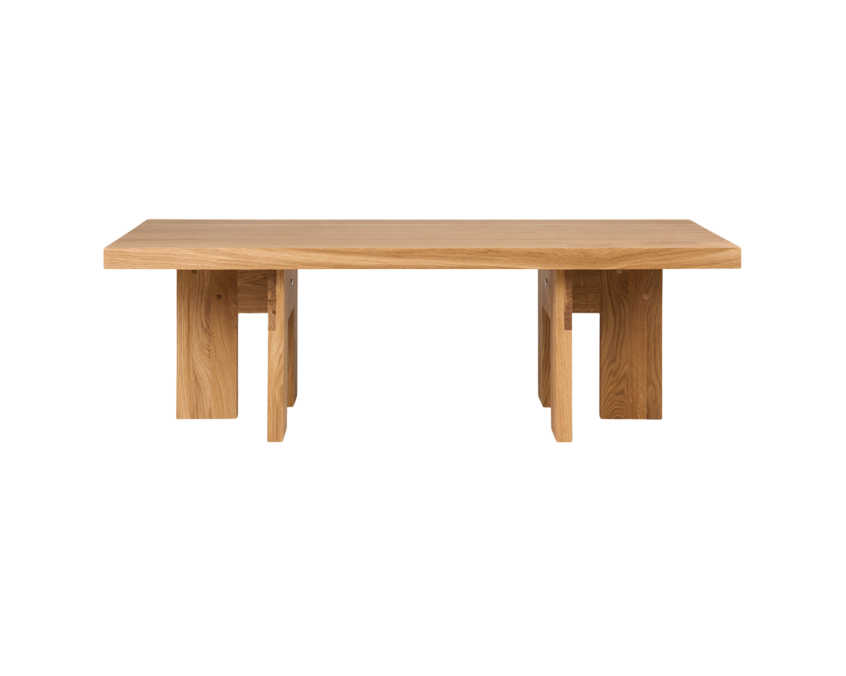 Farmhouse Coffee Table | Natural Oak | Rectangle