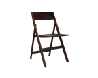 Folding Flat Chair | Dark Brown Birch