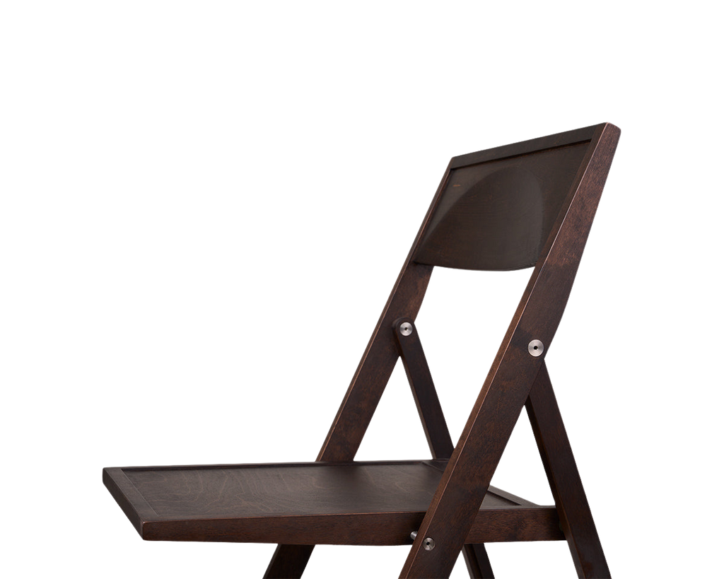 Folding Flat Chair | Dark Brown Birch