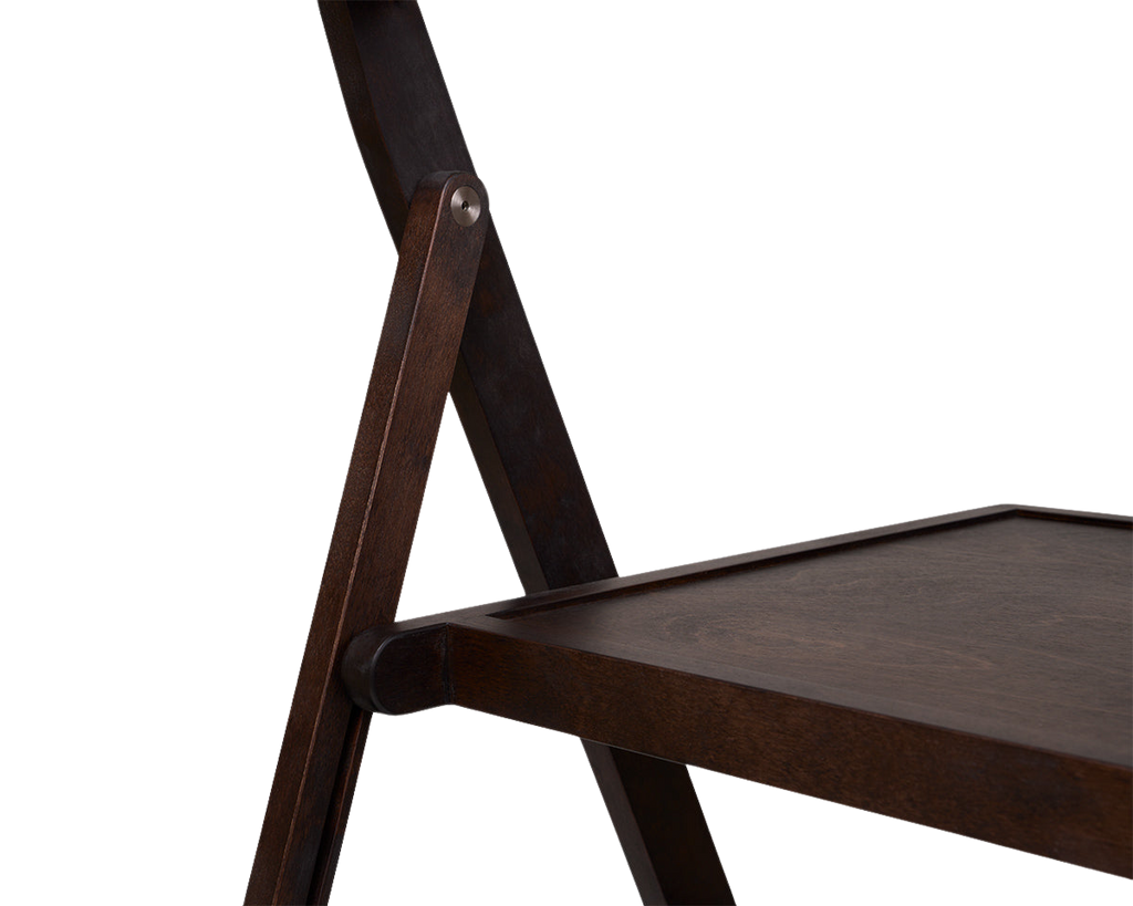 Folding Flat Chair | Dark Brown Birch