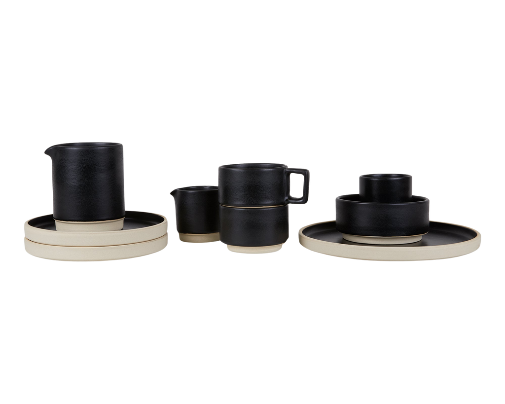 Cabinelm Ceramic Bowls Set of Two | Black | Medium